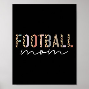 Football Mum Gifts Leopard Print Football Mama Mot