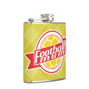 Football Mum Hip Flask, British Soccer Mum Hip Flask