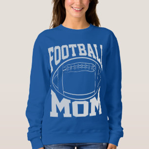 Football Mum in White with Player Name and Number Sweatshirt
