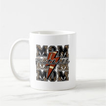 Football Mum Lightning Bolt Leopard | Retro Sports