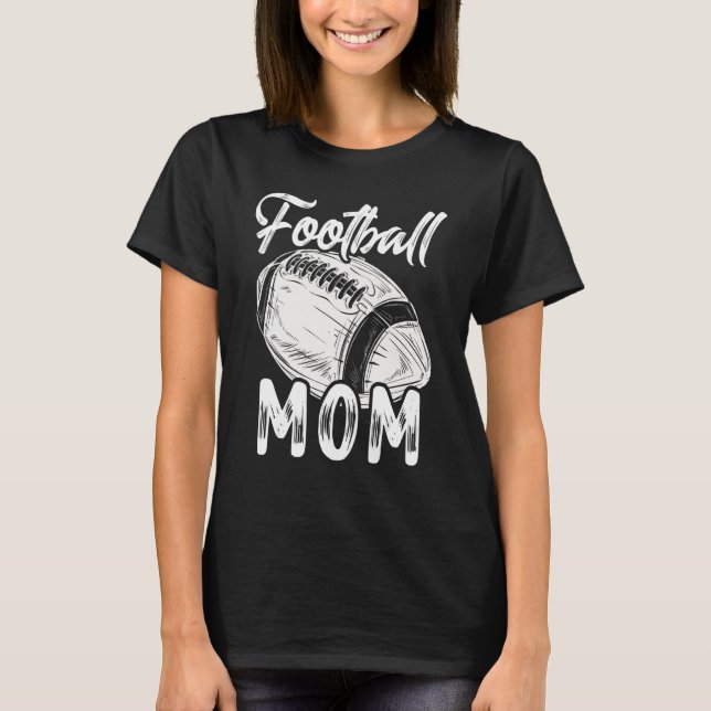 Football Mum Mummy Women Family Matching Players M T-Shirt (Front)