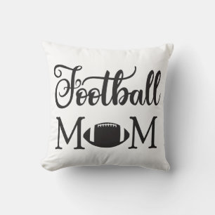 Football Mum Pillow - Football Lover, Black White