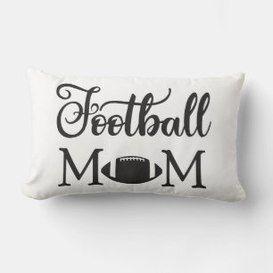 Football Mum Pillow - Football Lover, Black White