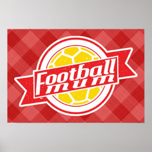 Football Mum Poster Print