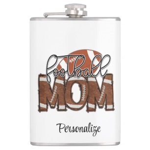 Football Mum Sports Fan Team Game Personalised Hip Flask