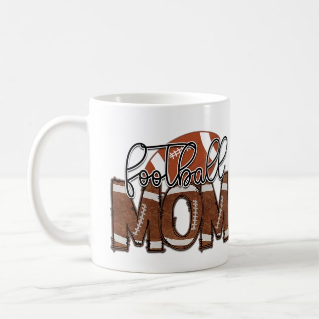Football Mum Sports Team Game Fan Coffee Mug (Left)