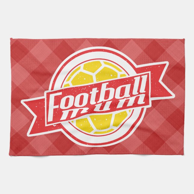 Football Mum Tea Towel (Horizontal)