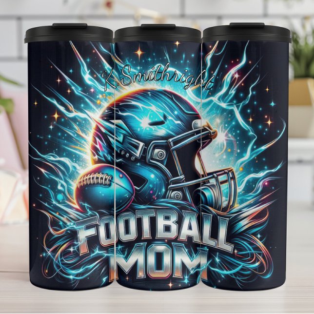 Football Mum Thermal Tumbler (Creator Uploaded)