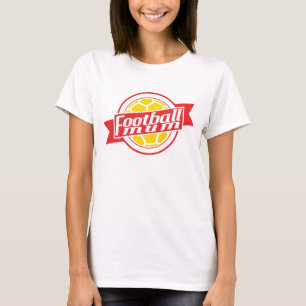 Football Mum With Name & Number Print T-Shirt