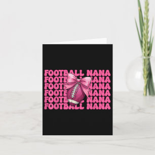 Football Nana American Football Grandma Coquette B Card