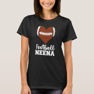 Football Neena Football Heart Grandma Neena T-Shirt