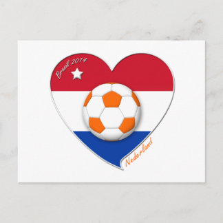 Football Netherlands. NEDERLAND soccer national te Postcard