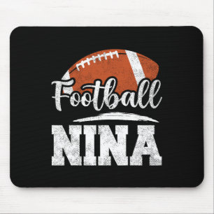 Football Nina Football Player Game Day Mother's Da Mouse Pad