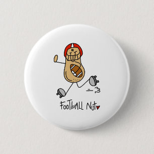 Football Nut 6 Cm Round Badge