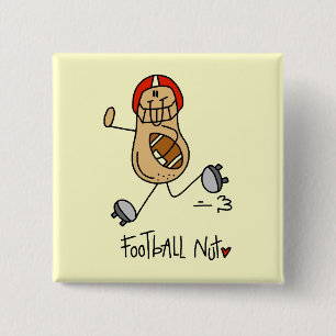 Football Nut T-shirts and Gifts 15 Cm Square Badge