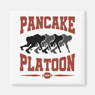 Football Offensive Lineman Pancake Platoon Magnet
