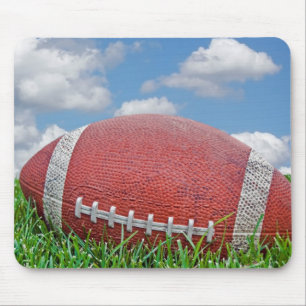 Football On Grass Mouse Pad