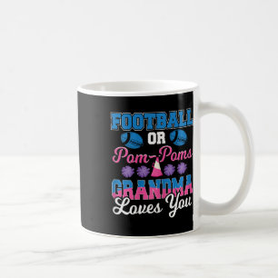Football Or Pom Pom Grandma Loves You Football Gen Coffee Mug