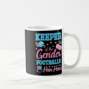 Football Or Pom Poms Cute Keeper Of Gender Ba Coffee Mug