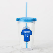 Football or Soccer Shirt in Blue. Supporter or Fan