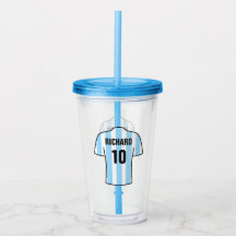 Football or Soccer Shirt in Sky Blue Supporter Fan
