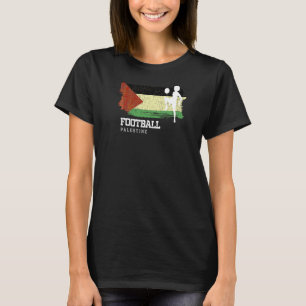 Football Palestine Flag Womens Football Team Socce T-Shirt