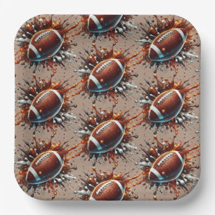 Football Paper Plates