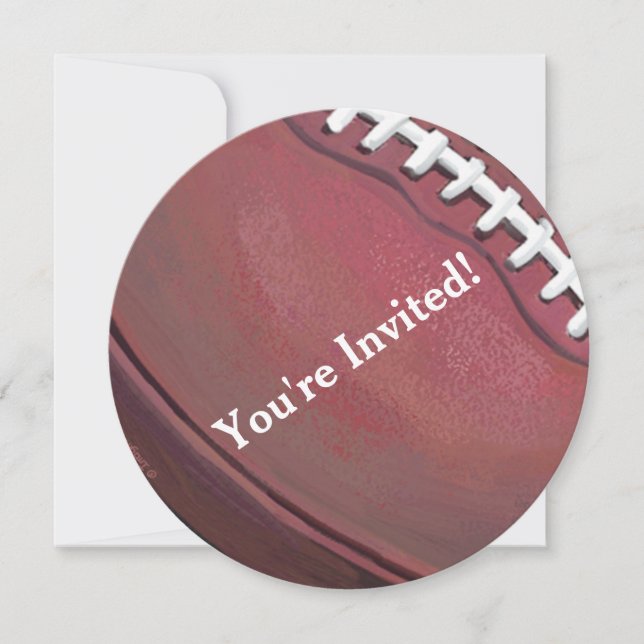 Football Party Invitation (Front)