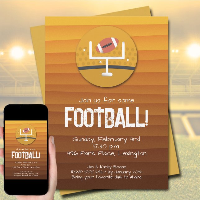 Football Party Invitation (Football Party Invitations)
