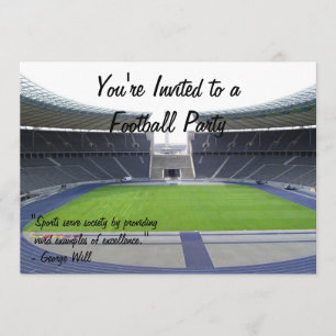 Football Party Invitation