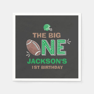 Football Party Napkin Football 1st Birthday