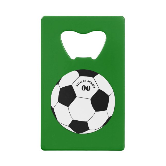 Football party, Soccer Ball with Name & Number (Front)