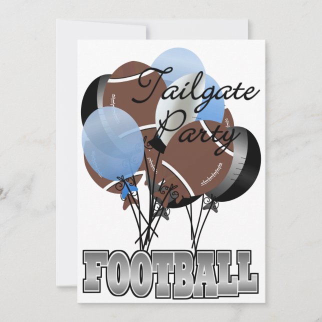 Football Party Tailgate Invitation by SRF (Front)