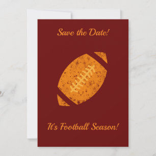 Football Party Tailgate Supplies Maroon Gold  Save The Date