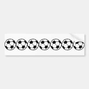 Football pattern bumper sticker