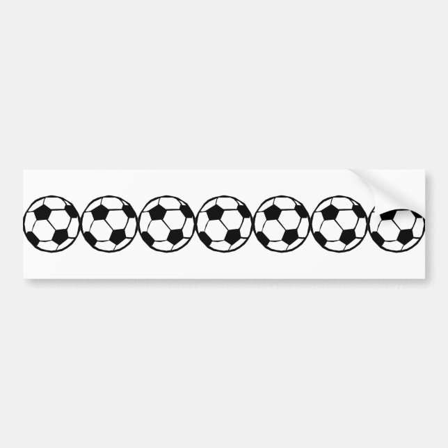Football pattern bumper sticker (Front)