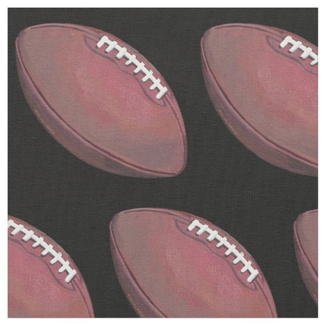 Football Pattern Fabric (Close Up)