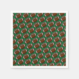 Football Pattern Green Sports Player Team Game Fan Napkin