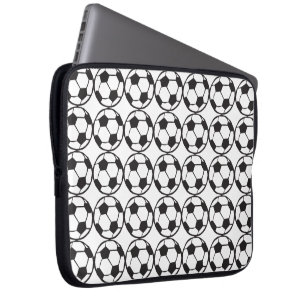 Football pattern laptop sleeve