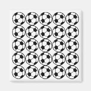 Football pattern magnet