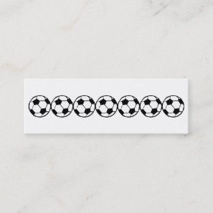Football pattern mini business card