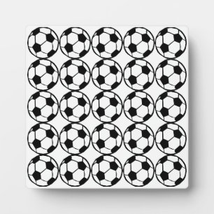 Football pattern plaque