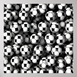 Football Pattern Poster