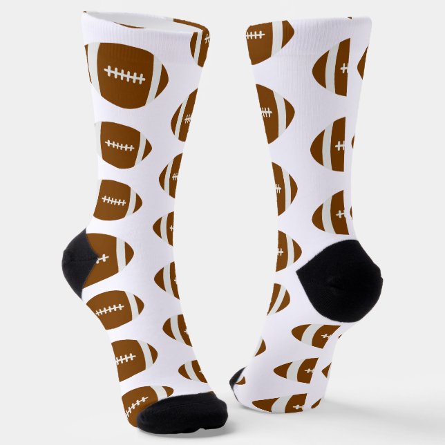 Football Pattern Socks (Angled)