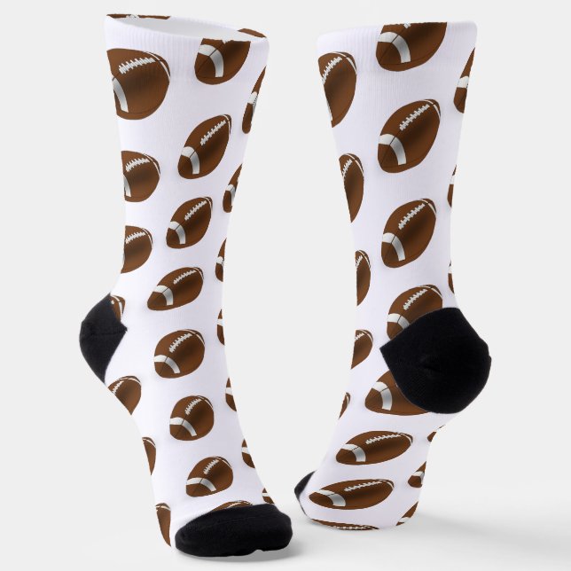 Football Pattern Socks (Angled)