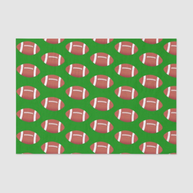 Football Pattern Tissue Paper (Front)