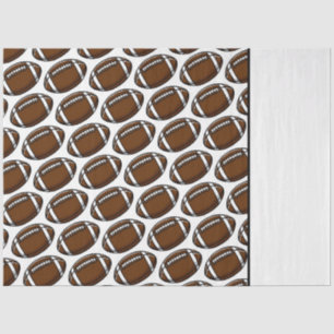 Football Pattern White Sports Player Team Game Fan Tissue Paper