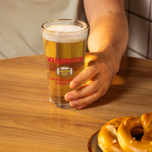 Football Personalised Glass