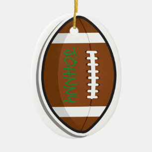 Football Personalised Team Player Sports Ceramic Ornament