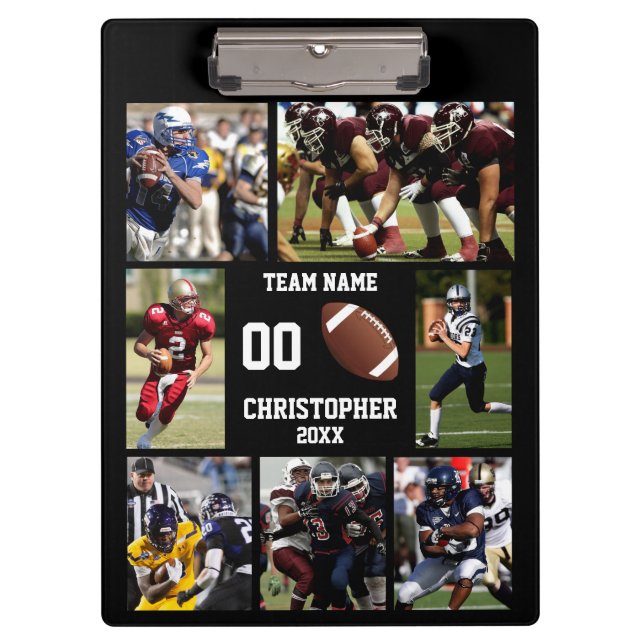 Football photo collage clipboard (Front)